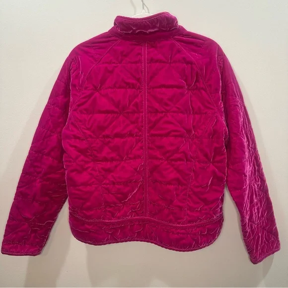 Calia Carrie Underwood Hot Pink Velvet Quilted Full-Zip Pockets Jacket, Medium - Picture 7 of 14